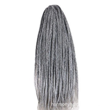 200pcs/carton Free shipping by DHL wholesale 24" 22strands/pack  Pre loop Medium Box Braids Synthetic Crochet Braids